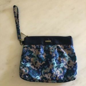 TRAVELON Navy Blue RFID Clutch Wristlet Bag